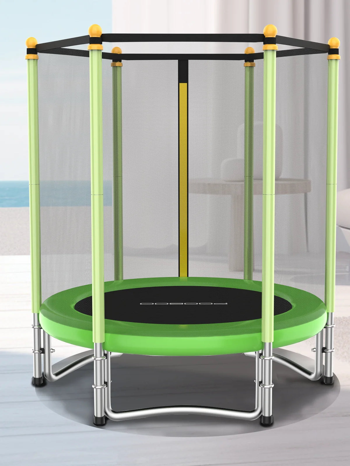 55" Kids Trampoline with Safety Enclosure Net E319