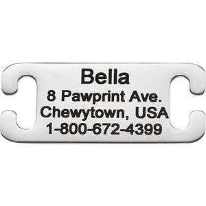 Stainless Steel Slide-On Dog & Cat Tag U98142