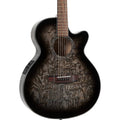 Acoustic-Electric Quilted Ash Burl Midnight Black Edge Burst S8374