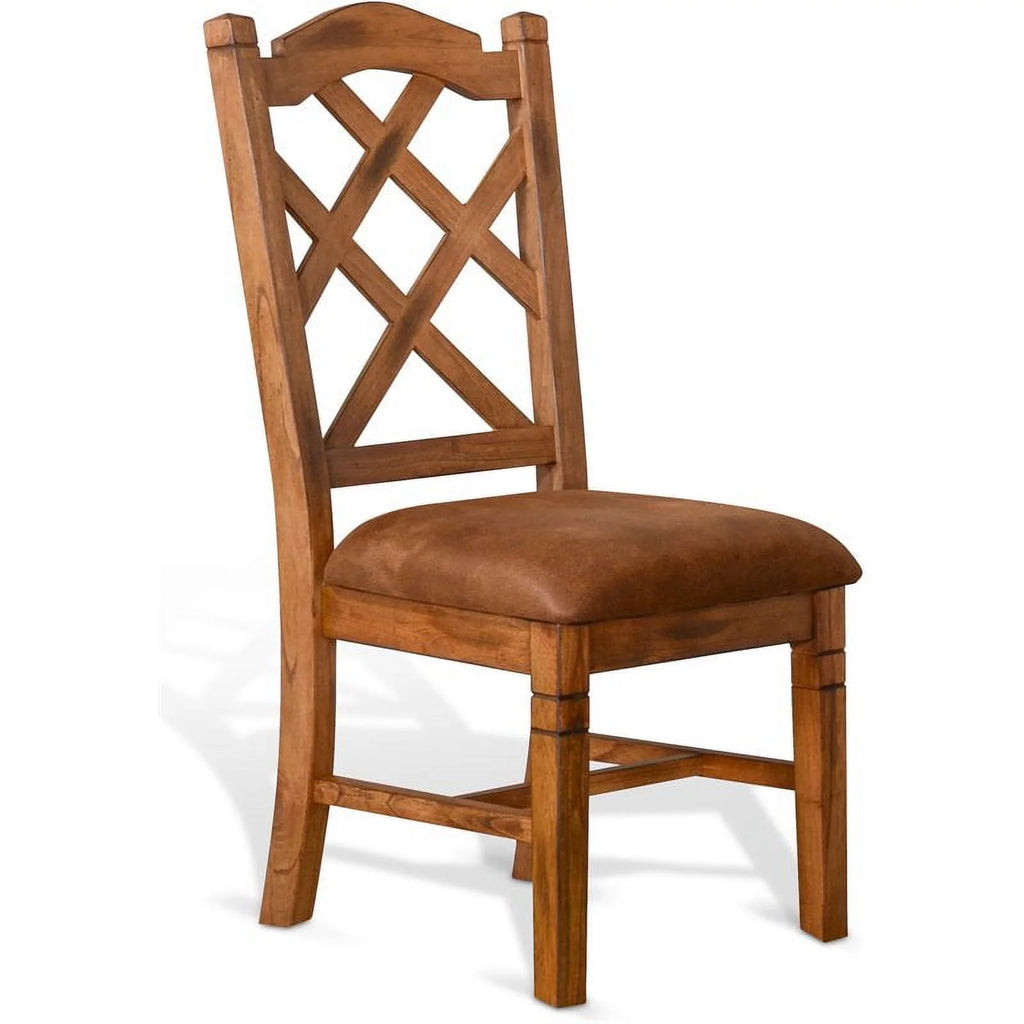 Rustic Oak Wood Chair X88832