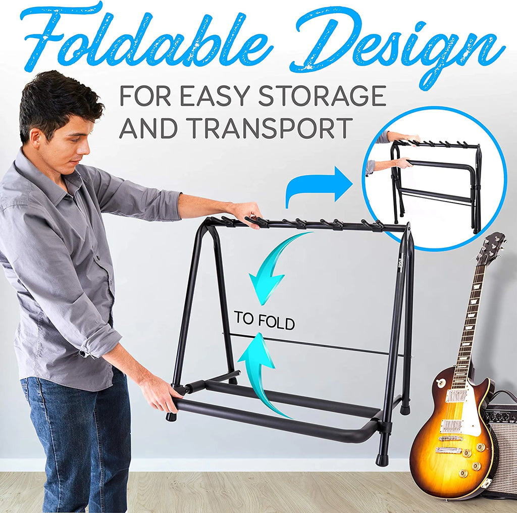Foldable Guitar Rack Multi-Instrument Floorstand F971725